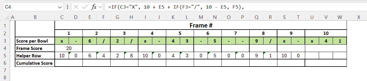 Bowling Score Calculator