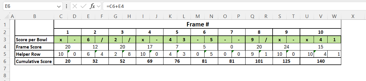 Bowling Score Calculator