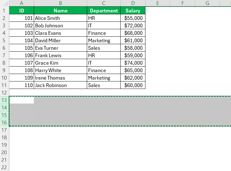 How to Add Multiple Rows