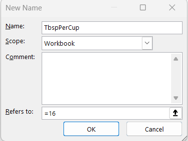 Convert Tablespoons to Cup