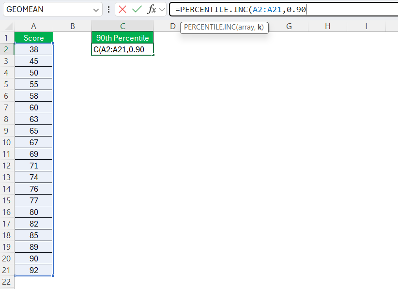 How to Find Percentile