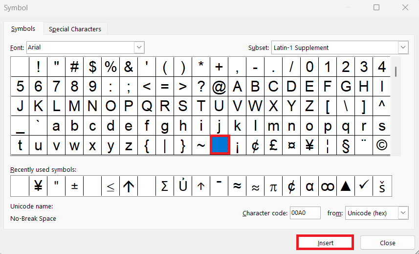 Blank Character Copy Paste