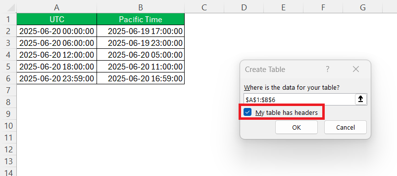 How to Convert UTC to Pacific in Excel - Step by Step Formula Guide | MyExcelOnline