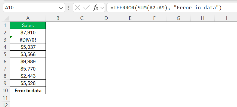 How to Total a Column in Excel