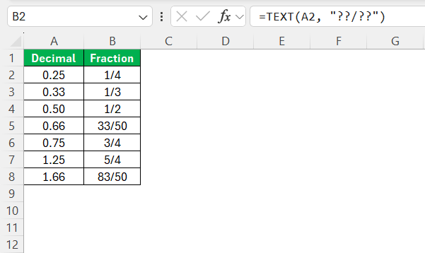 Decimal to Fraction