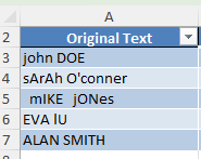 How to Convert to Lower Case Except First Letter of Each Word