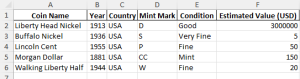 Free Coin Collection Template in Excel | MyExcelOnline