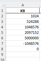 convert kb to gb