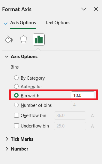 Negatively Skewed Distribution in Excel