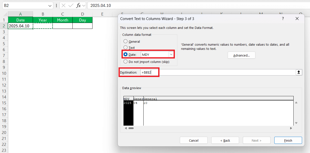MM/DD/YYYY Format in Excel