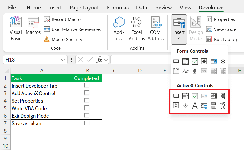 ActiveX Disabled