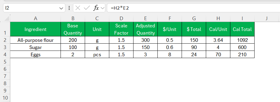 Recipe Calculator