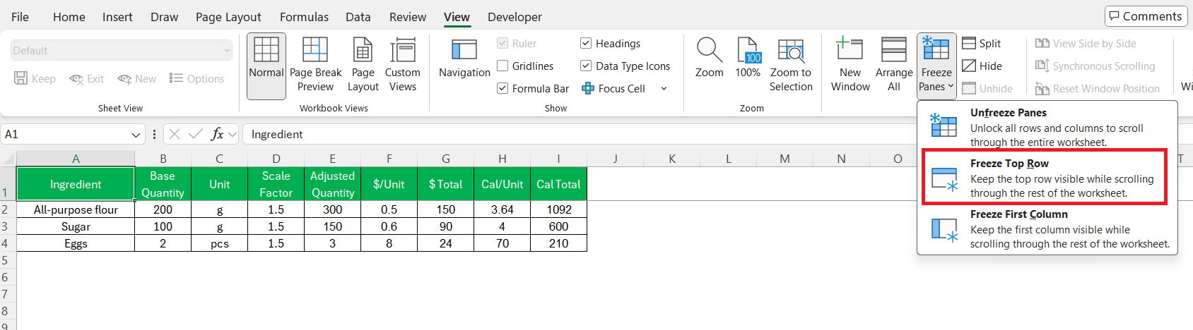 Recipe Calculator