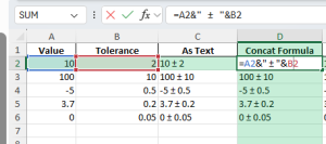 How to Insert the Plus Minus Symbol (±) in Excel – Step by Step Guide ...