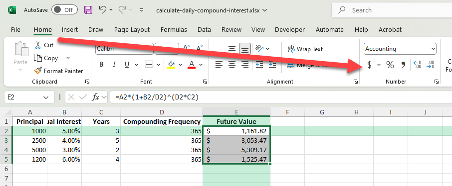 daily compound interest