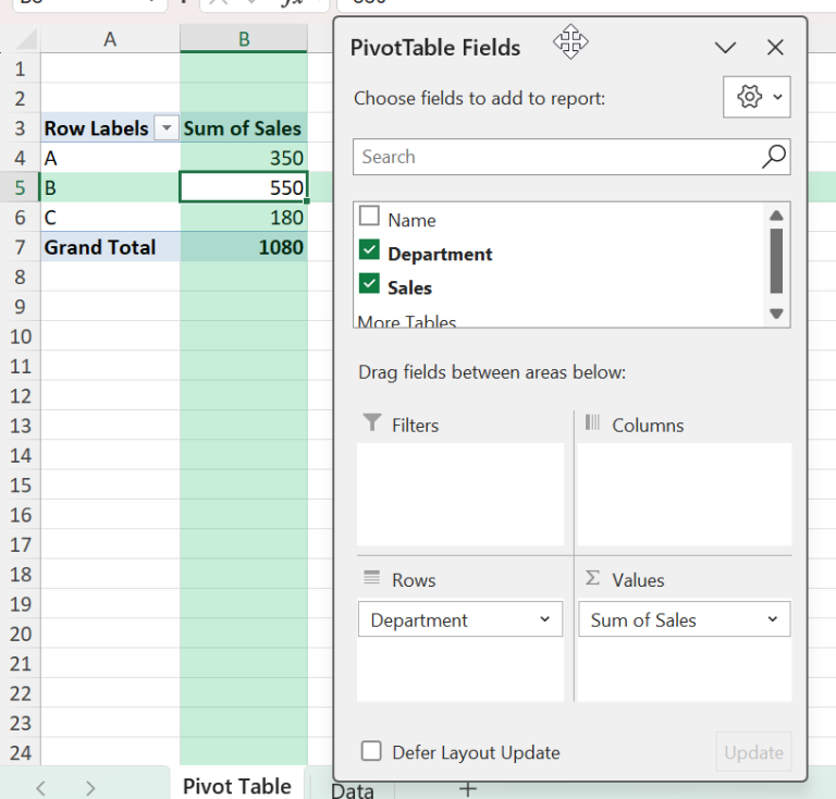How to Disaggregate Data in Pivot Tables in Excel | MyExcelOnline