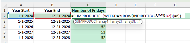 fridays in a year