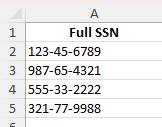 last 4 digits of ssn