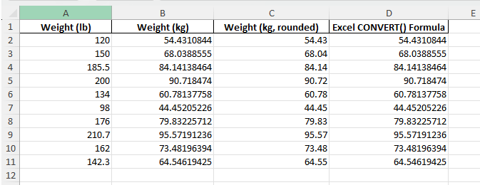 lb to kg