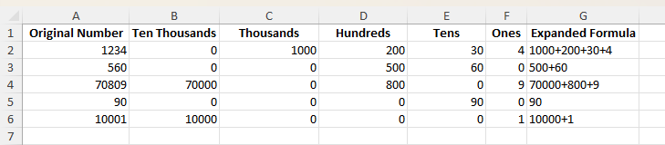 number in expanded form