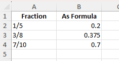 How to Convert 1/5 to a Decimal in Excel | MyExcelOnline