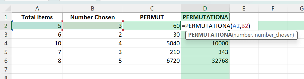 permutations calculator