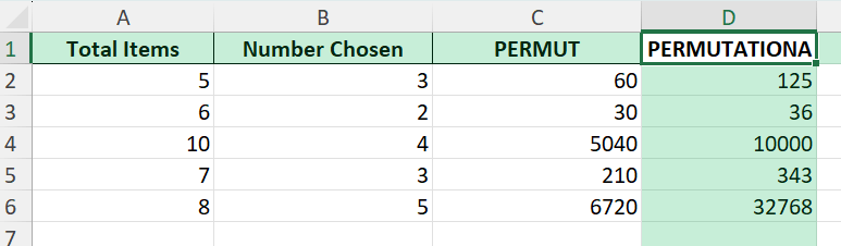 permutations calculator