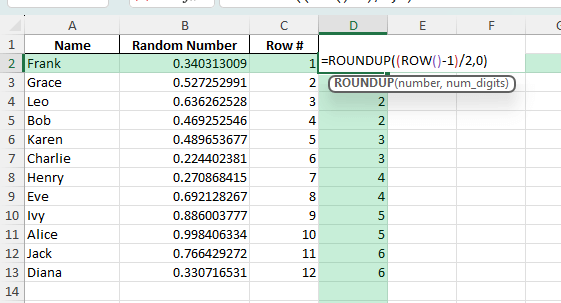 random pair generator