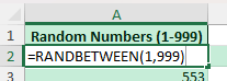 1 to 999 Number Generator 