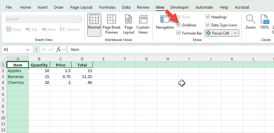 blank worksheet with no lines