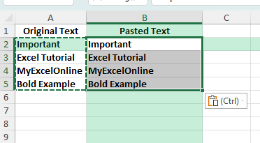 copy and paste bold text