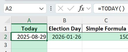 How to Calculate Days Till Election Day in Excel - Step by Step Guide | MyExcelOnline