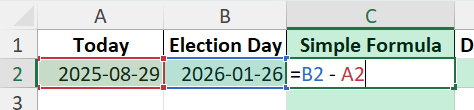 days till election day