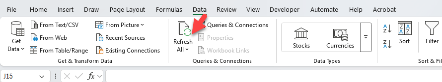 refresh shortcut