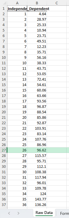 run regression