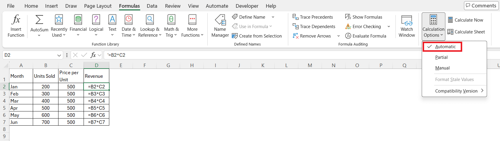 Excel Showing Formula instead of Result Excel Showing Formula instead of Result
