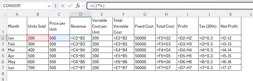 Excel Showing Formula instead of Result Excel Showing Formula instead of Result