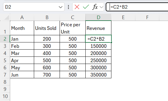 Excel Showing Formula instead of Result Excel Showing Formula instead of Result