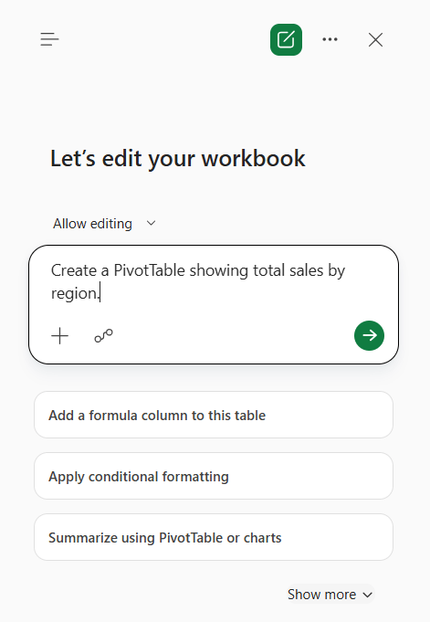 How to Use Copilot to Create Pivot Tables
