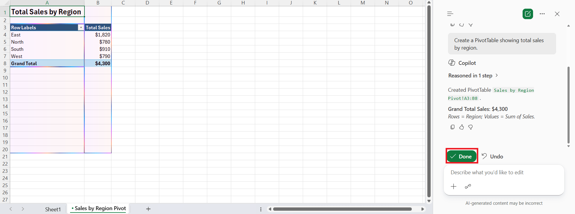 How to Use Copilot to Create Pivot Tables