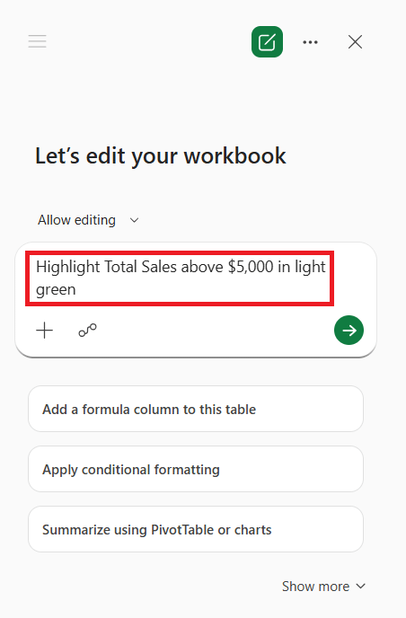How to Use Copilot to Conditionally Format Cells in Excel