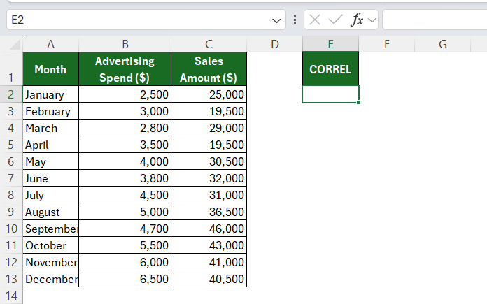 Master the CORREL Function in Excel: Syntax, Examples, and Errors ...