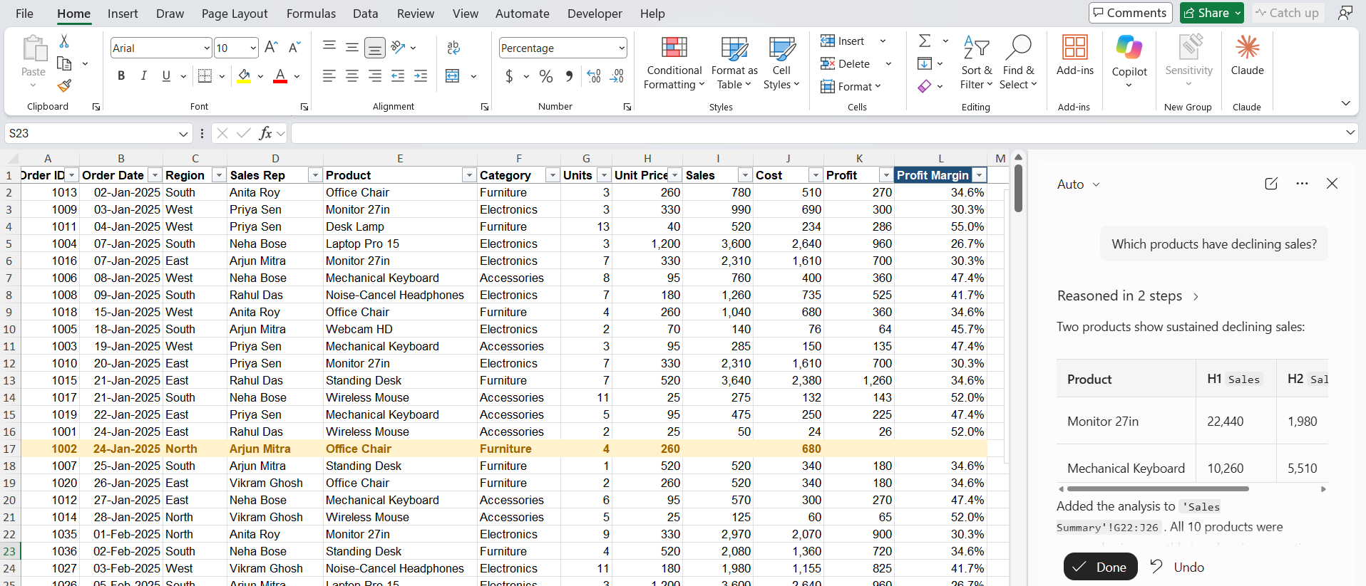 Automate Excel Tasks with Copilot