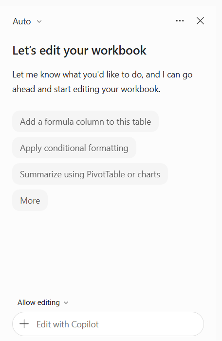 Automate Excel Tasks with Copilot