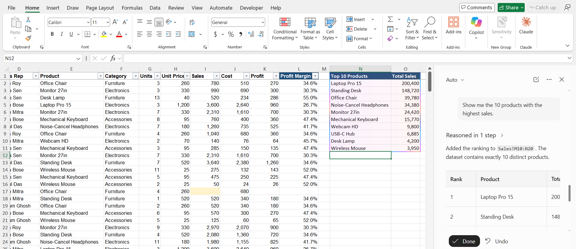 Automate Excel Tasks with Copilot