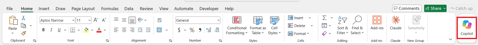 Conditional Formatting with Copilot in Excel