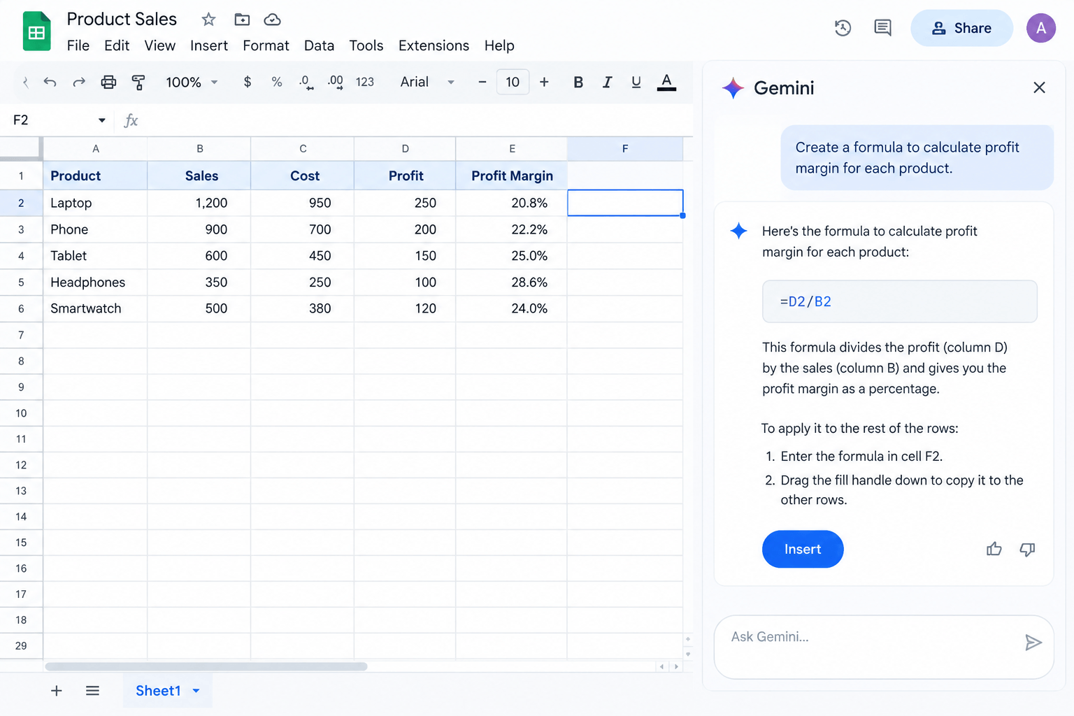 Copilot in Excel vs. Gemini in Google Sheets