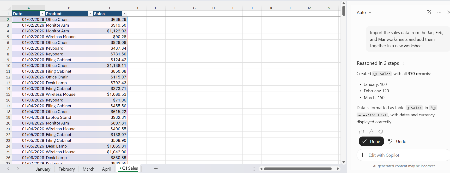 How to Import Data From Another Workbook Using Copilot 3