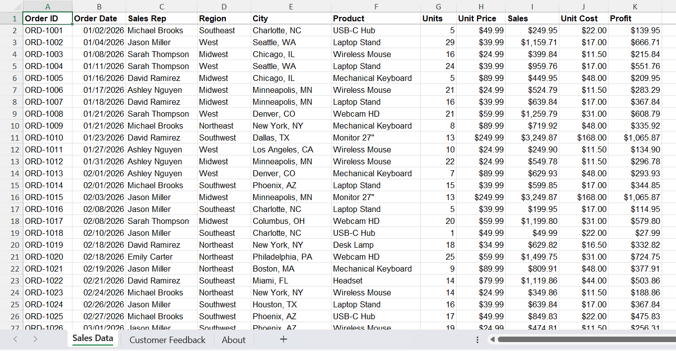 How to Summarize Excel Data with Copilot