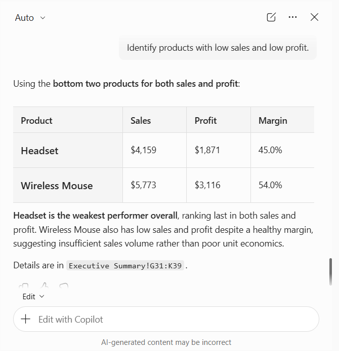 How to Summarize Excel Data with Copilot